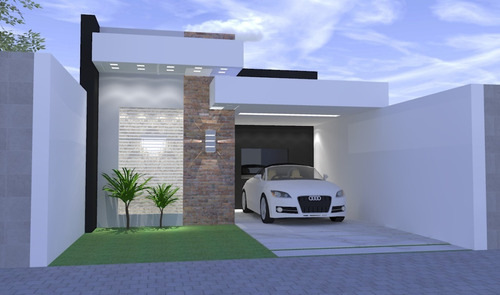 Imagem 2 de 8 de Planta De Casa 2 Quartos - Projeto Completo+aprovação Ea-129