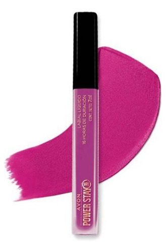 Avon Power Stay Labial Mate Líquido Indeleble 16h Color Fierce Pink