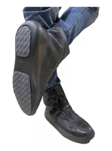 Botas Zapatos Impermeables Motocicleta Con Suela Protectores