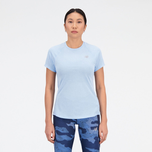 Playera New Balance Impact Run Short Sleeve Para Mujer