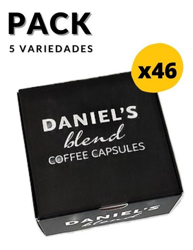 46 Cápsulas Mix 5 Variedades Daniel's Blend Para Nespresso