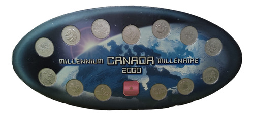 Colección 13 Monedas De Canadá 25 Centavos En Blíster 2000