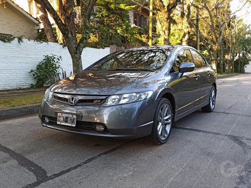Honda Civic Si 2.0 I-vtec 200 Hp 2008 Cuero Gris Impecable