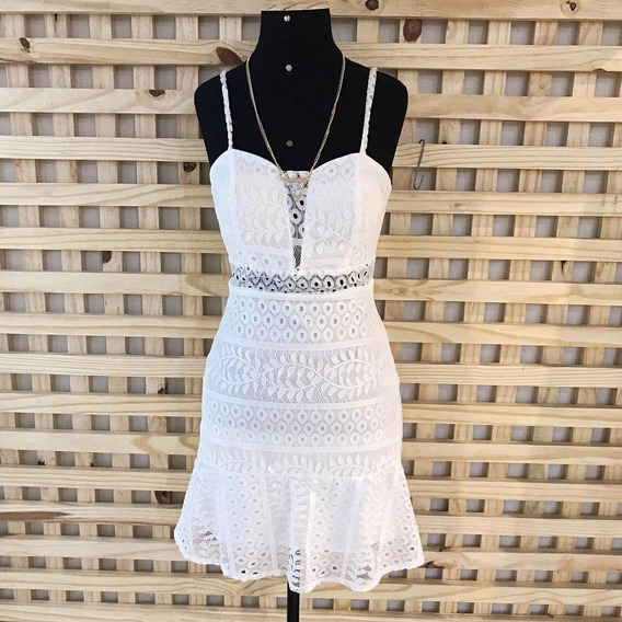 vestido branco mercado livre