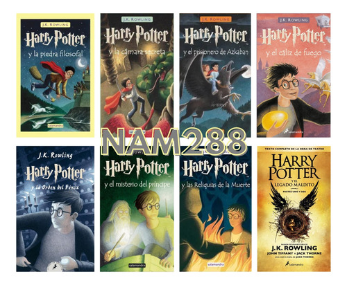 Harry Potter Saga Completa Libros J K Rowling 1 - 8 Fisicos