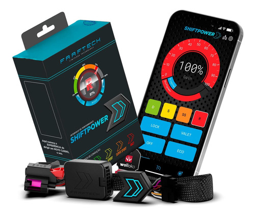 Pedal Shiftpower App Sandero Duster Kicks Versa Ft-sp21+