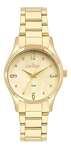 Relógio Condor Feminino Co2036mxd/4x Casual Dourado