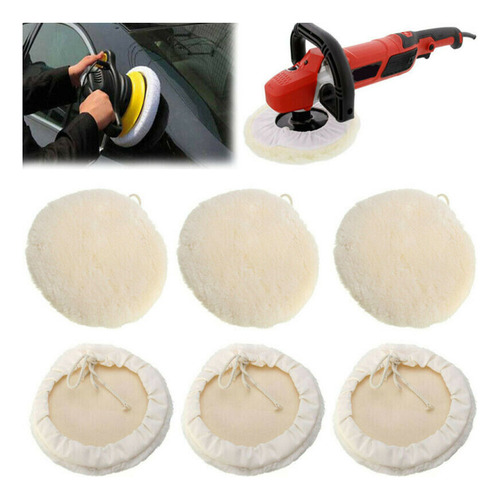 . Almohadillas Para Pulir, 7 Pulgadas, 6 Unidades, Para