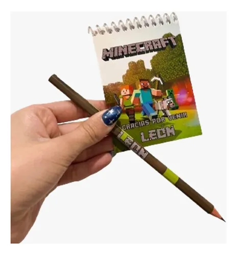 Anotadores Más Lápiz Personalizado Souvenirs Minecraft X27