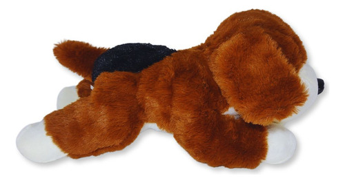 Cachorro De Pelúcia Deitado Para Abraçar Confortável Kai Marrom/caramelo