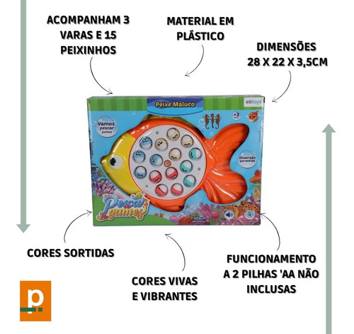 Peixe Maluco Pescaria Bq-132 Color Naranja claro