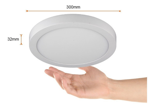 Lampara Sobre Poner Techo Blanco 24w Luz Día 24ptlledr65mvb Tecnolite