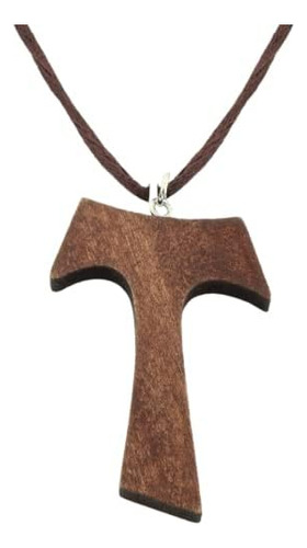 Accesorio Tau Franciscano De Madera, Collar Con Colgante De 