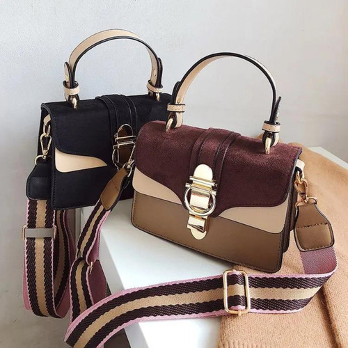 Mini Bags Carteras De Mujer Elegante Cartera Noche Felpa Acabado De Los Herrajes Oro Color Negro Con Negro Diseño De La Tela Liso