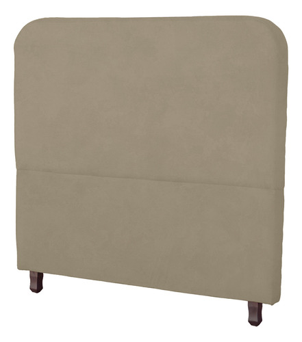 Cabeceira King Size Estofada Cama Box Lizza Bege Escuro