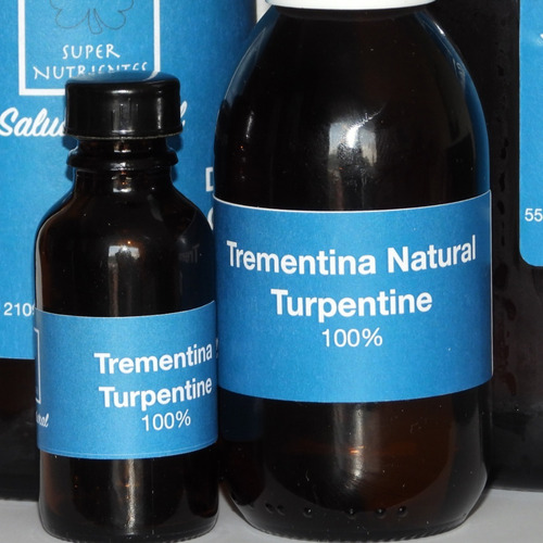 Trementina Natural 100% Pura De Pino 2 Frascos De 80ml