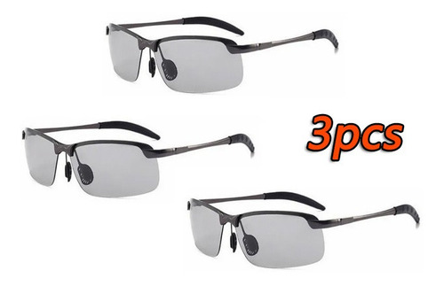 3× Gafas De Sol Polarizadas Fotocromáticas Para Hombre