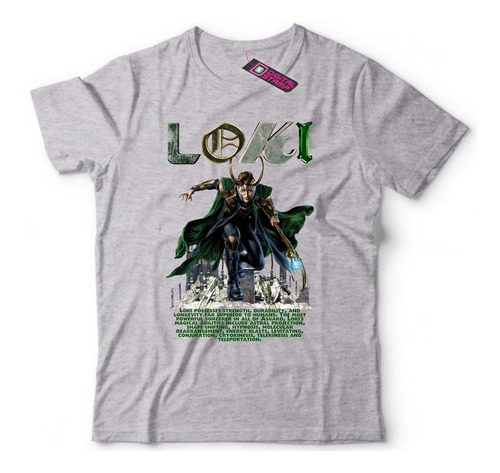 Remera Marvel Loki Pelicula Comics Dc Mv23 Dtg Premium