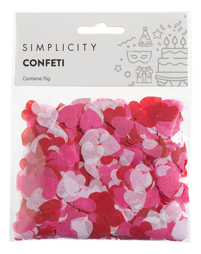 Confetti Simplicity Rosa Party X 15 G