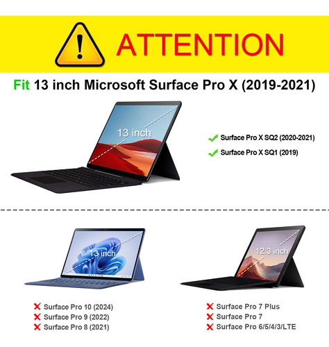 Case Fintie For Microsoft Surface Pro X (2020/2019) 13''