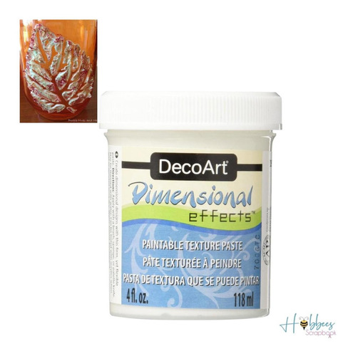 Decoart Pasta Textura Efectos Dimensionales Flexible Pintar