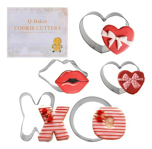 Set Cortadores Galletas Corazón San Valentín