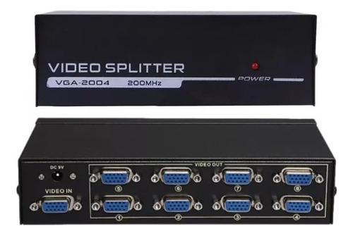 Distribuidor Splitter Vga 8 Ports 1x8 300 Mhz Full HD 3D