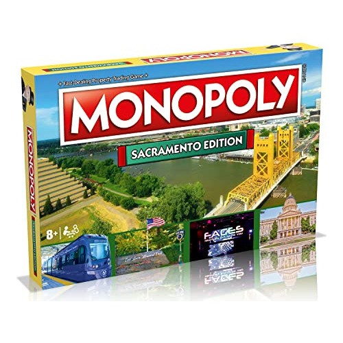 Sacramento Monopoly, Juego De Mesa Familiar Para 2 A Znsvg