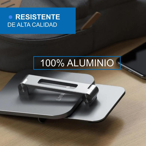 Imagen 5 de 10 de Soporte Base Porta Celular Para iPad Tablet Escritorio Alumi