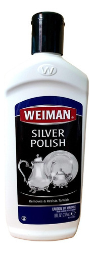 Weiman Limpiador Pulidor De Plata Ley, 8 Oz, 237ml Importado