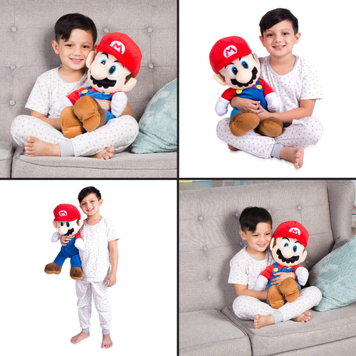 Franco Kids Bedding - Almohada De Peluche Suave, Talla Úni. Color Super Mario