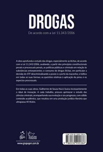 Drogas: De Acordo Com A Lei 11.343/2006 - 1ª Edição 2025