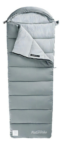 Sleeping Bag Algodón Saco De Dormir Naturehike Capucha M180 Color Gris