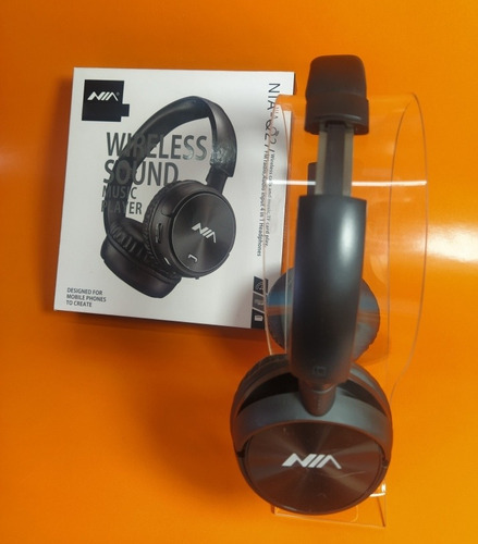 Imagen 3 de 8 de Audifonos Bluetooh -nia-q2- Radio Fm- Micro Sd -dura 5 Horas