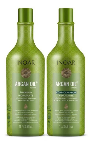 Kit Inoar Shampoo 1l + Condicionador 1l Hidratante