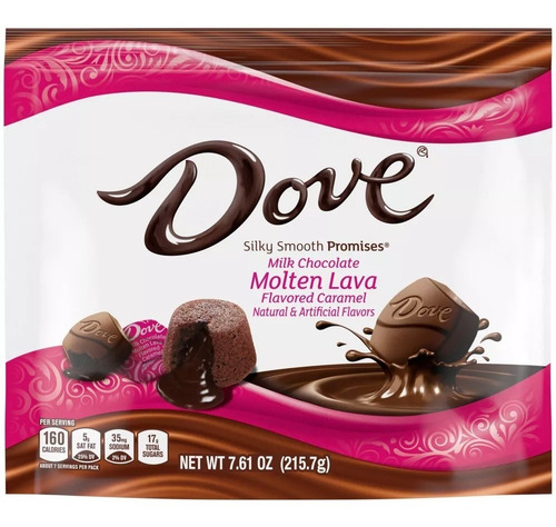 Chocolates Dove Con Centro Caramelo Derretido Molten Lava