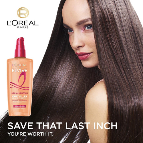 Loreal Suero Anti Frizz Cabello Sin Enjuague Protector Calor