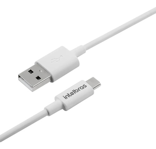 Cabo Usb - Usb-c 1,2m Pvc Branco Intelbras Euac 12pb