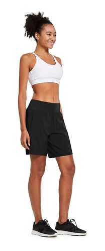 Baleaf Womens 7 Inches Long Running Shorts With Liner Loung