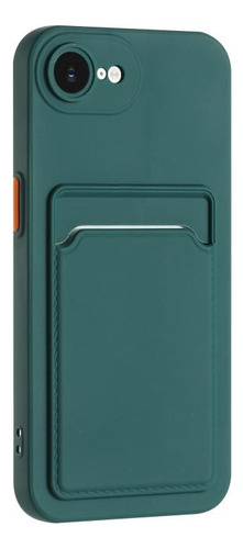 Capa Tpu Para iPhone 16e Com Slot Para Cartão