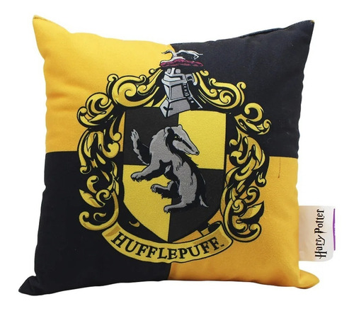 Almofada Criativa 25x25cm Veludo Harry Potter Casa Lufa Lufa