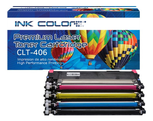 Pack 4 Toner Generico Para 406 Impresor Sam Sl-c460w Sl-c460