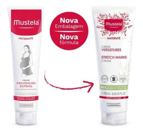 Mustela Creme Prevenção De Estrias Maternité 250 Ml Com Fragrância