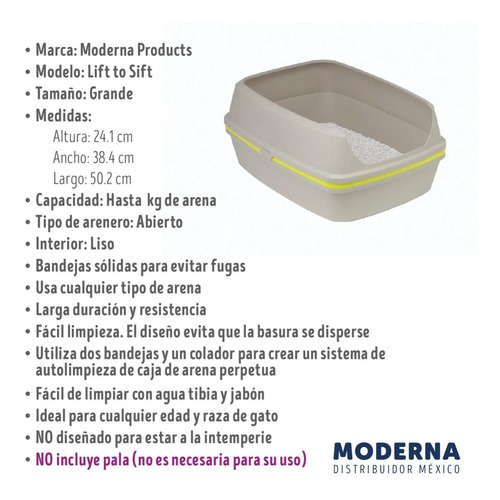 Arenero Con Cernidor Limpieza Rápida Moderna Products
