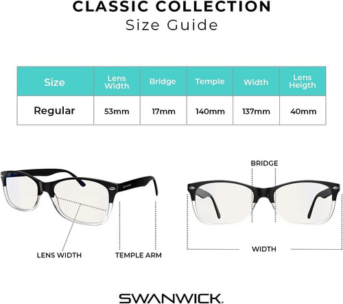Swanwick Gafas De Bloqueo De Luz Azul Para Mujeres, Hombres,
