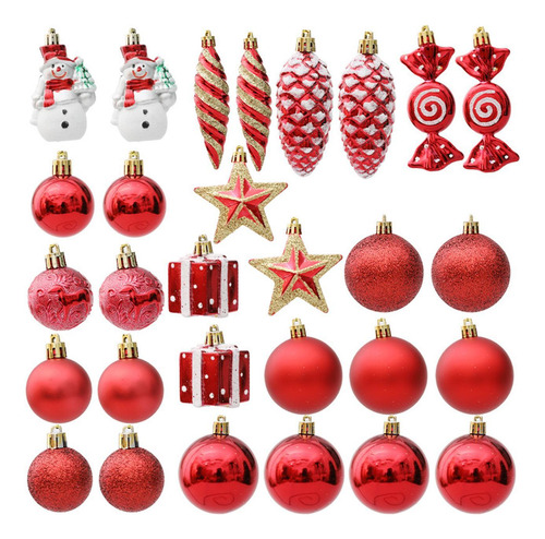 29 Piezas De Adornos Colgantes De Navidad, Bolas Decorativas