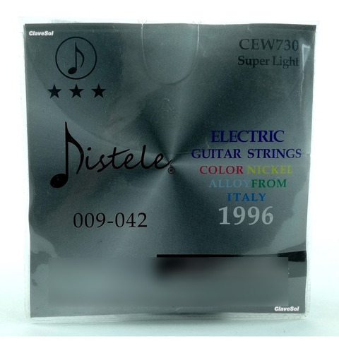 Cuerdas Para Guitarra Eléctrica 09-42 Niqueladas Colores Cds