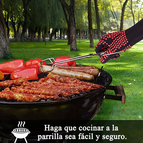 4 Guantes De Barbacoa Cocina Horno Hornear Resistentes Calo Heaimo