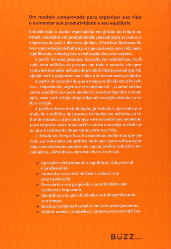 Livro A Tríade Do Tempo - Christian Barbosa - Buzz Frete