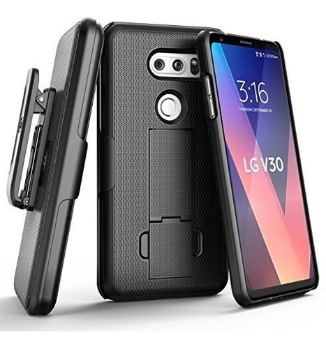 Funda LG V30 Ajuste Fino + Carcasa Para Cinturon De Calidad 